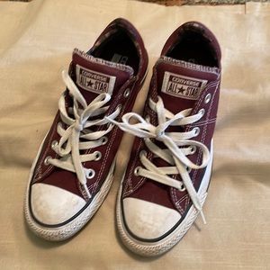 Cranberry converse size 9